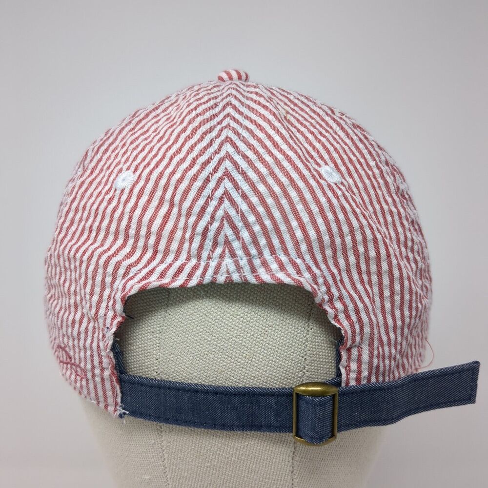Trendy striped USA Baseball Cap with Embroidered American Flag - Picture 5 of 8